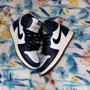 Jordan Kids' Sneakers in Navy and White